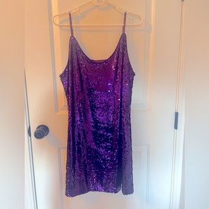 Taylor Swift Fearless Eras Tour Purple Sequin Dress